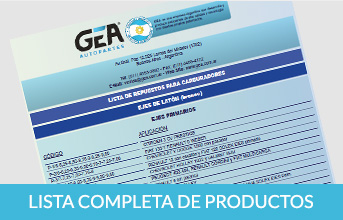 GEA lista completa de productos